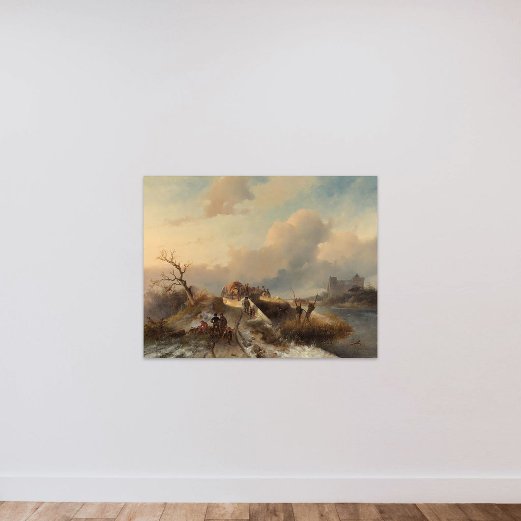Return from the Hunt unframed — shown to scale