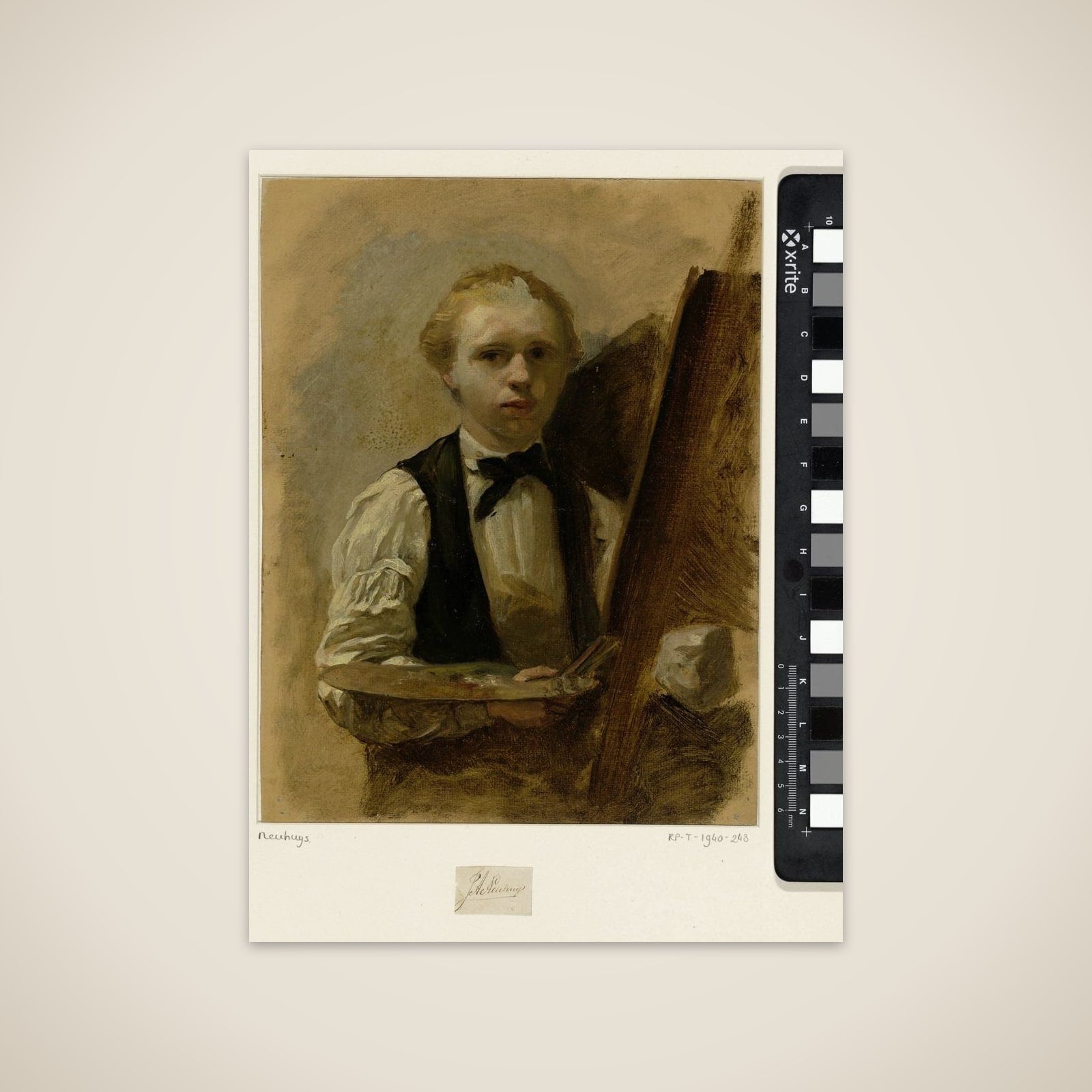 Zelfportret voor de ezel unframed print