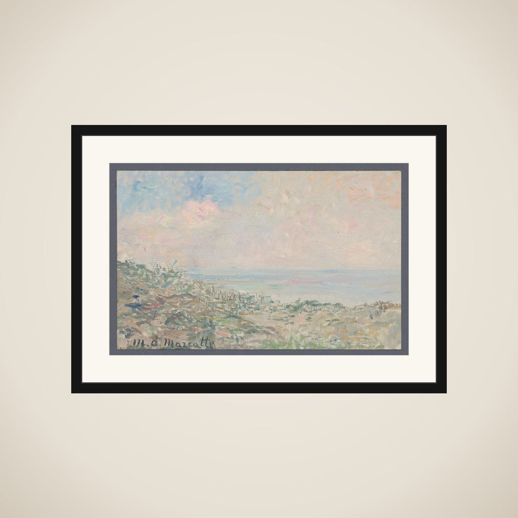 Duinrand met zeegezicht framed