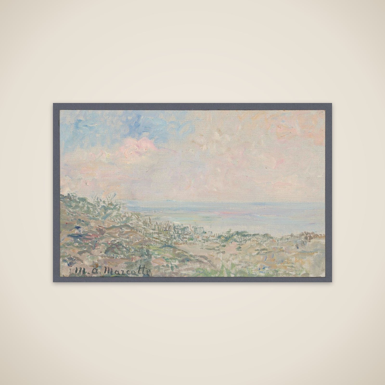 Duinrand met zeegezicht unframed print