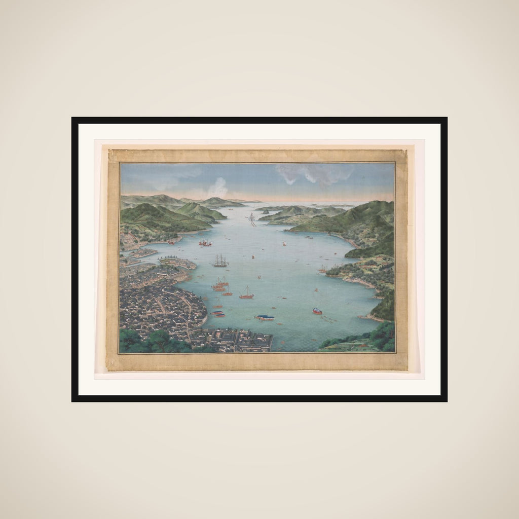 View of Nagasaki bay framed