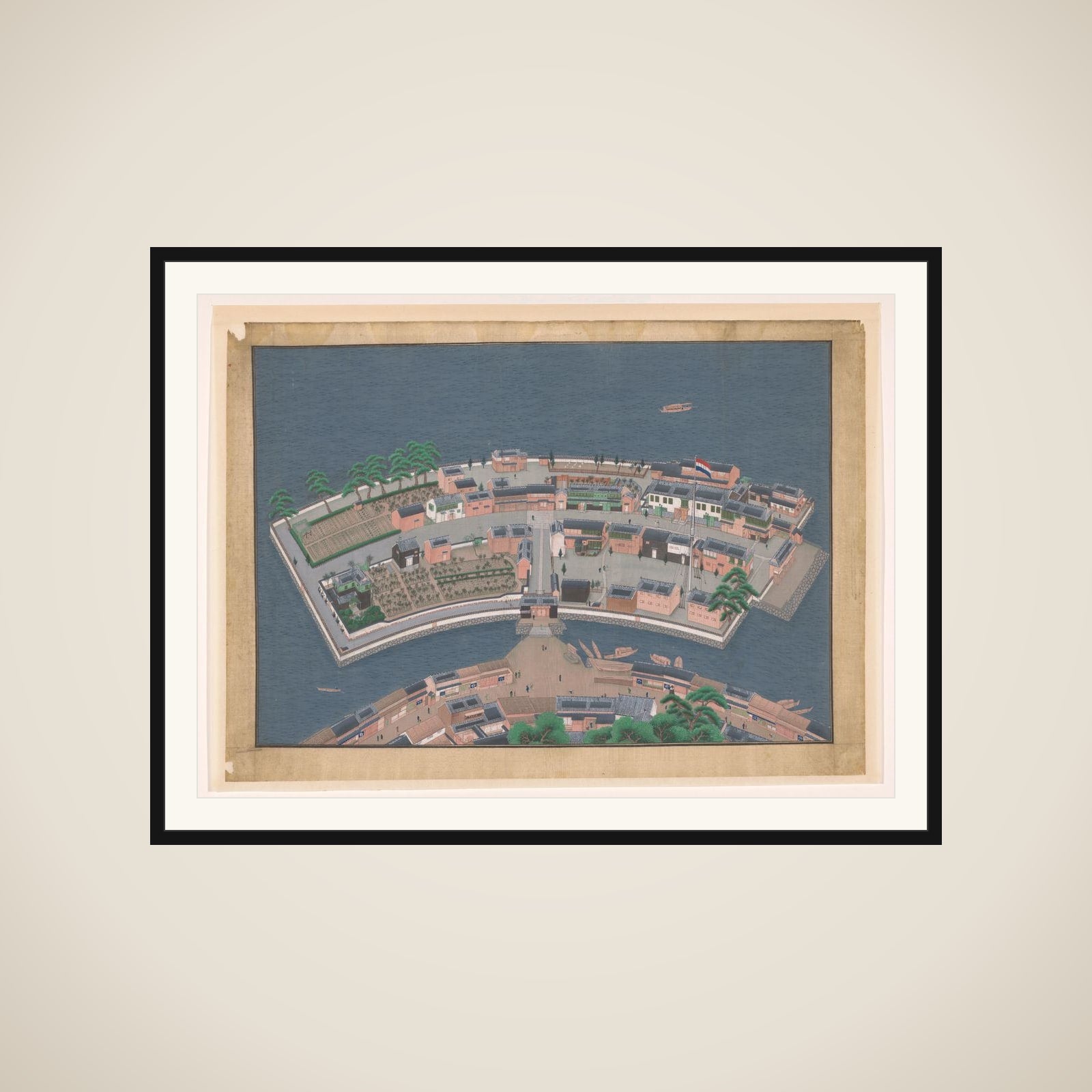 View of Deshima framed