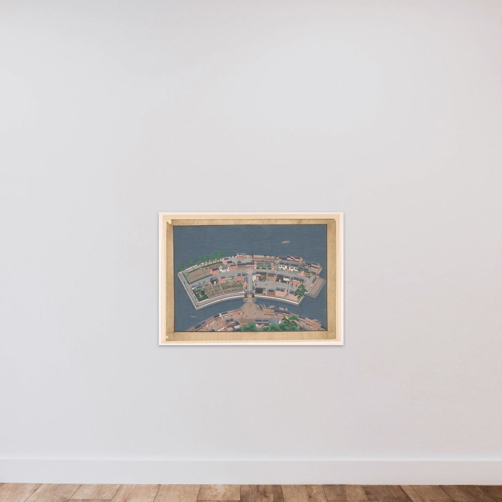 View of Deshima unframed — shown to scale