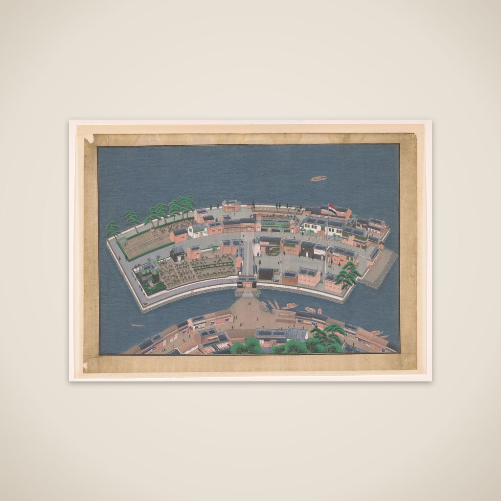 View of Deshima unframed print