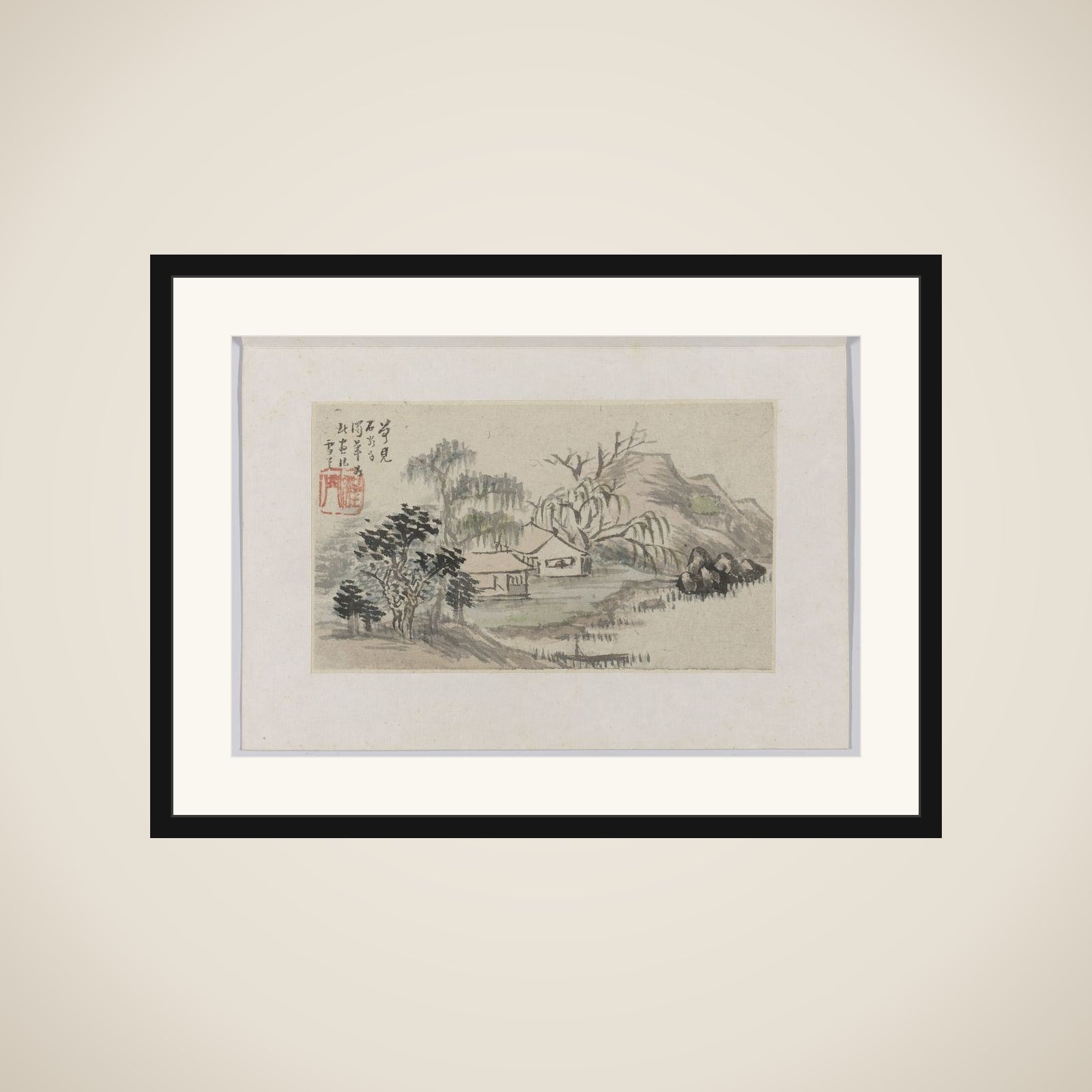 Landscape framed