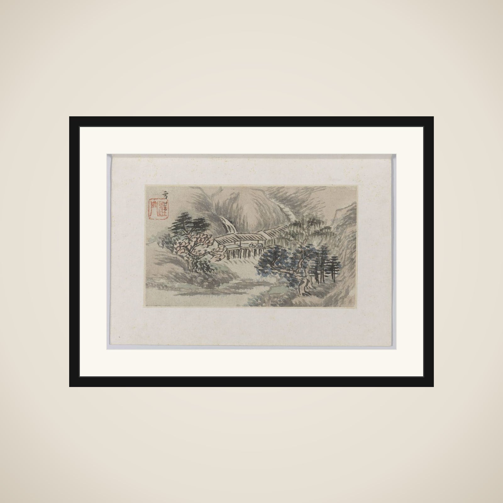 Landscape framed