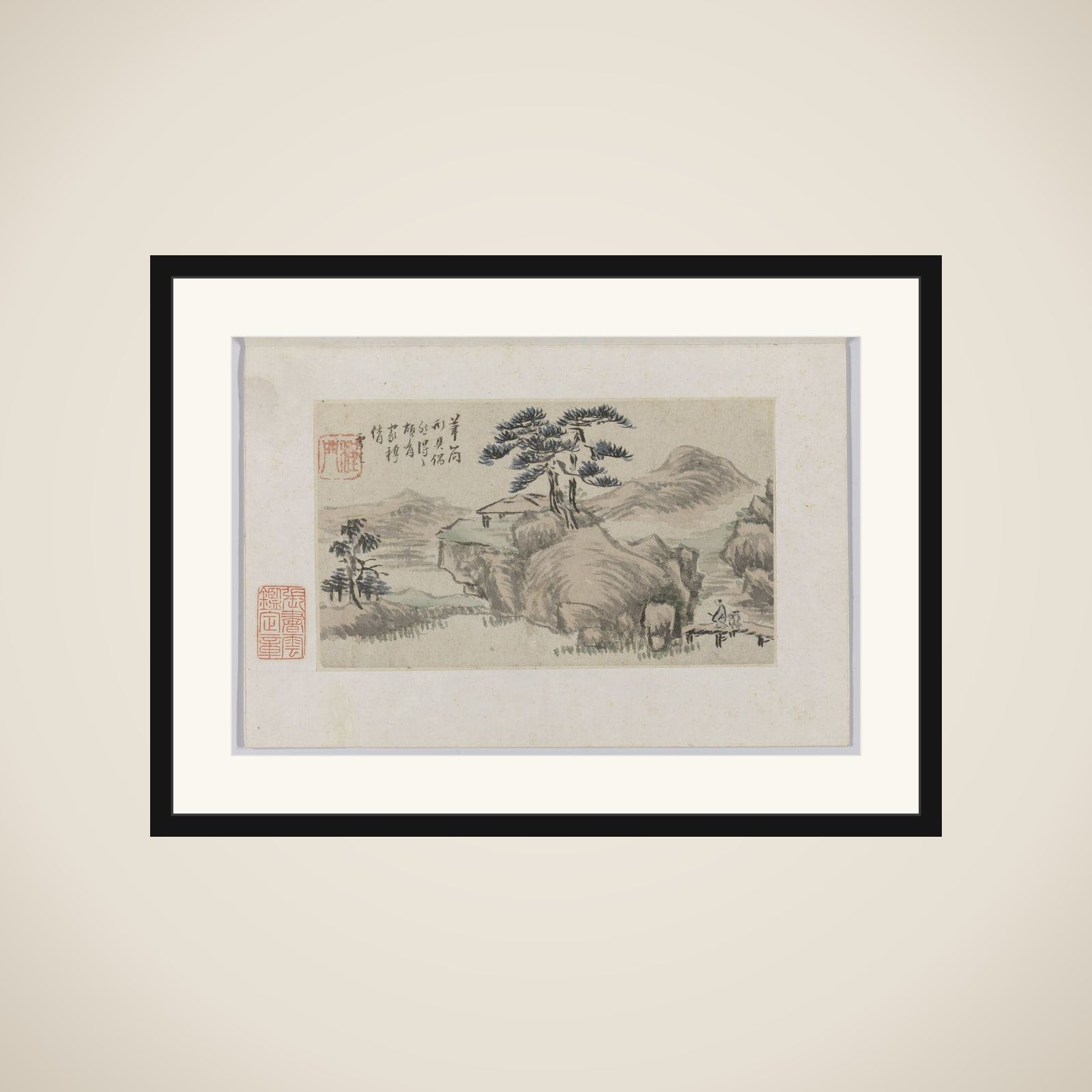 Landscape framed