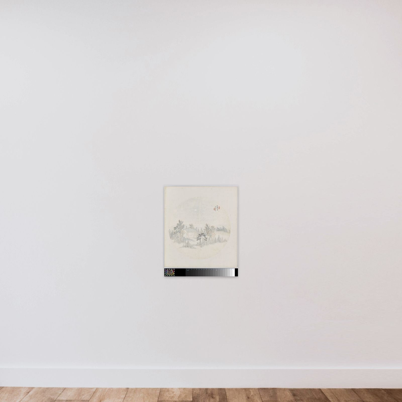 Albumblad unframed — shown to scale