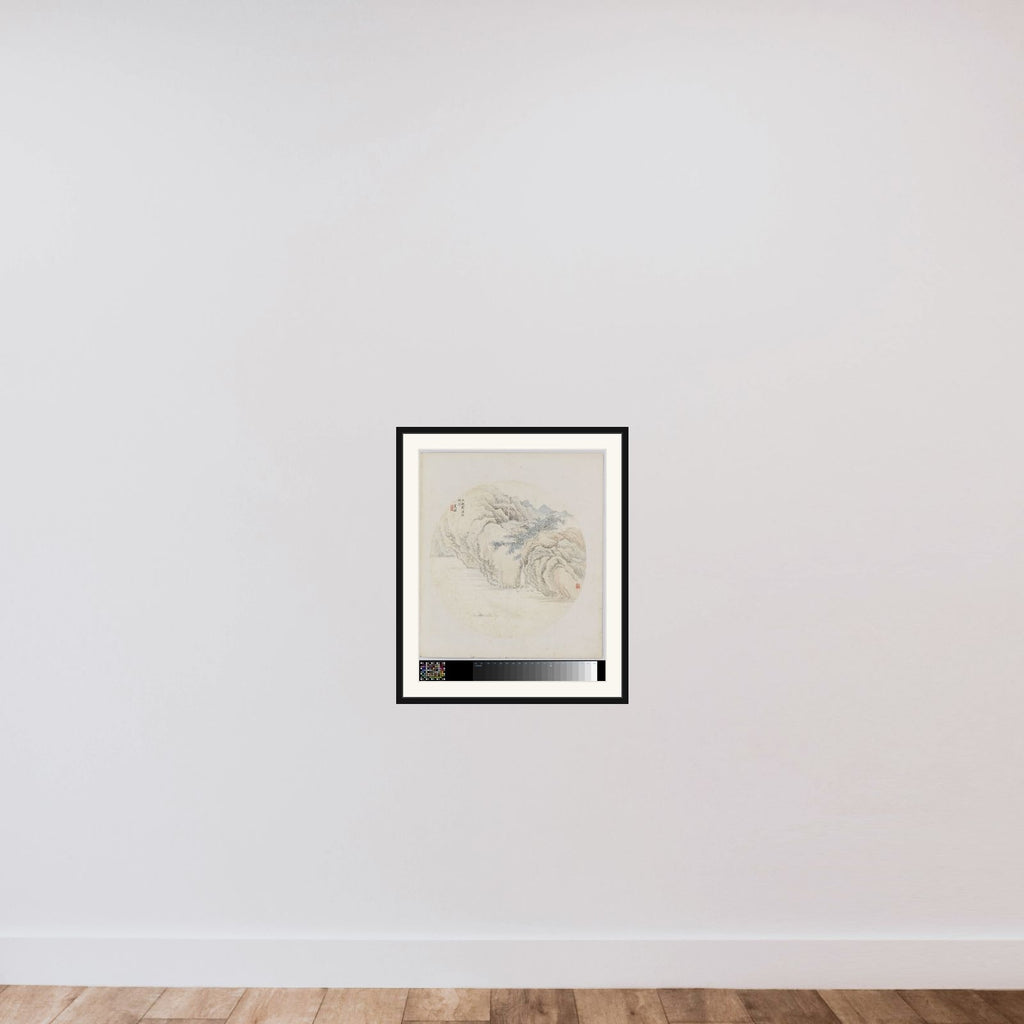 Albumblad framed — shown to scale