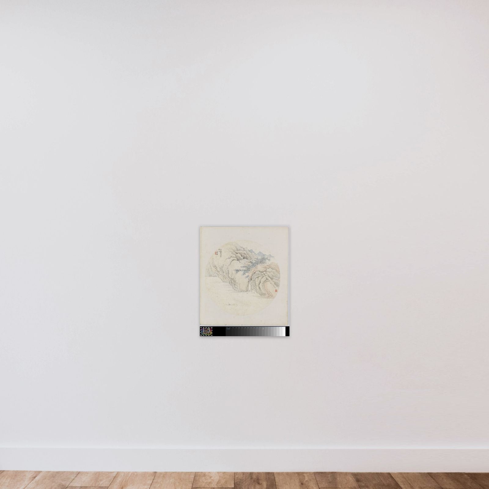 Albumblad unframed — shown to scale