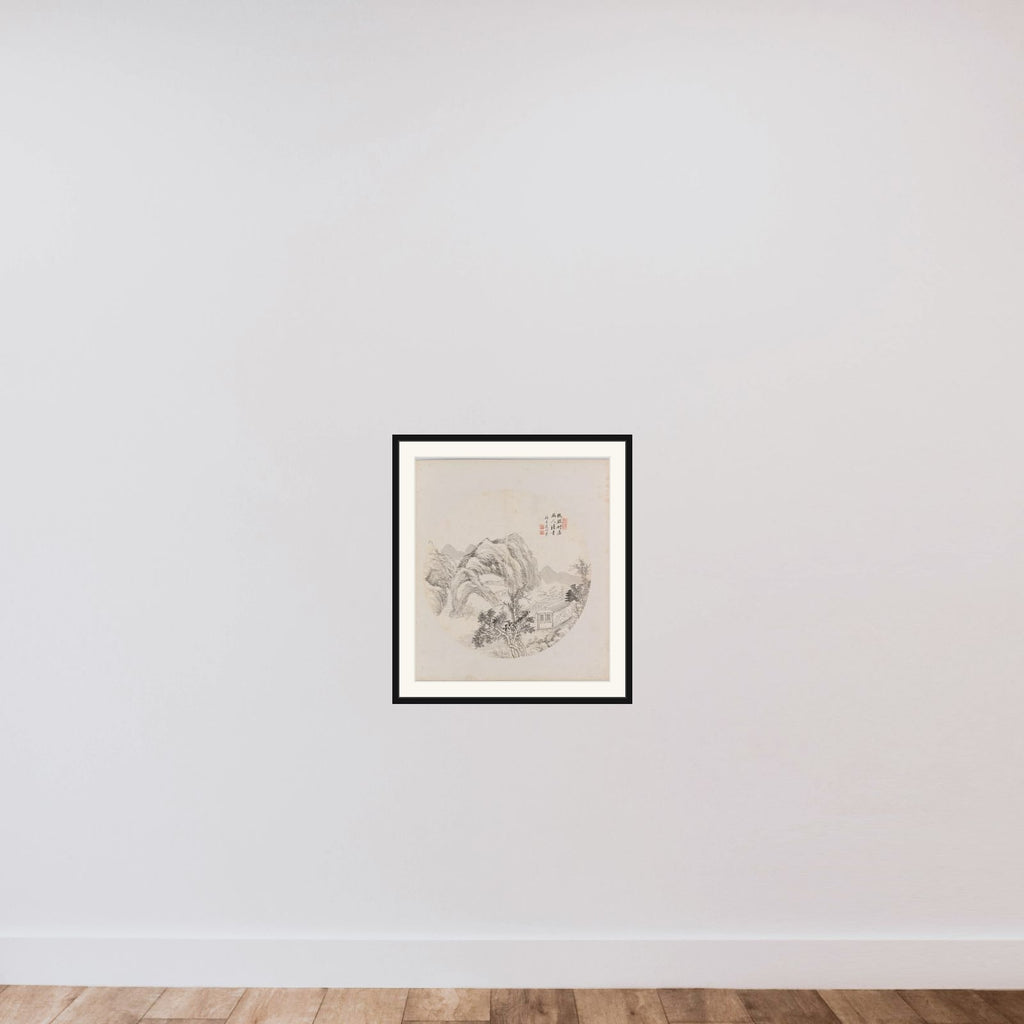 Albumblad framed — shown to scale