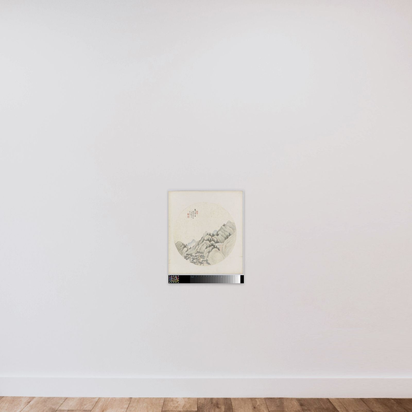 Albumblad unframed — shown to scale