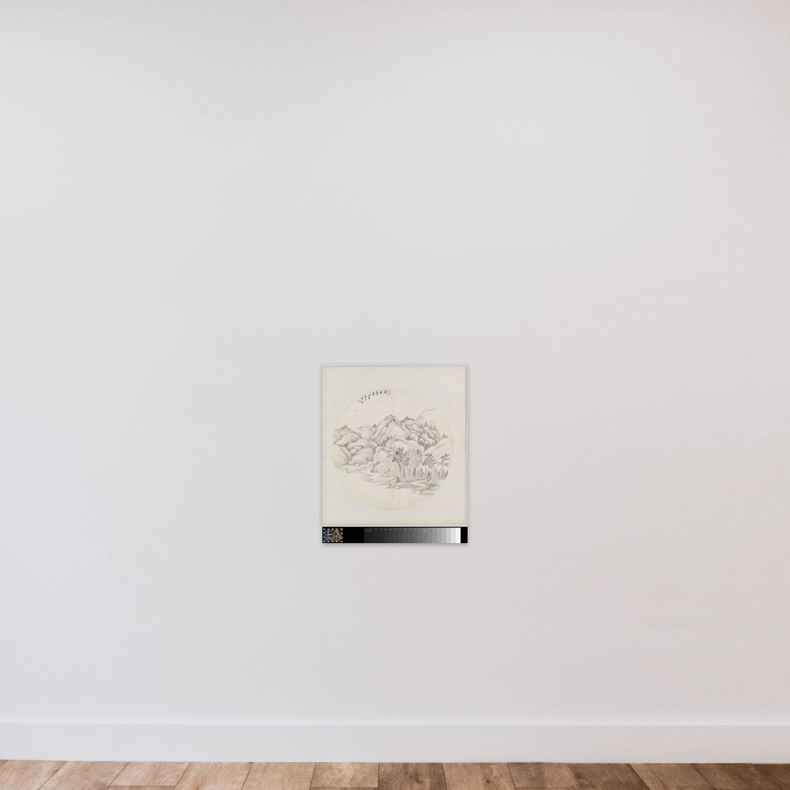 Albumblad unframed — shown to scale