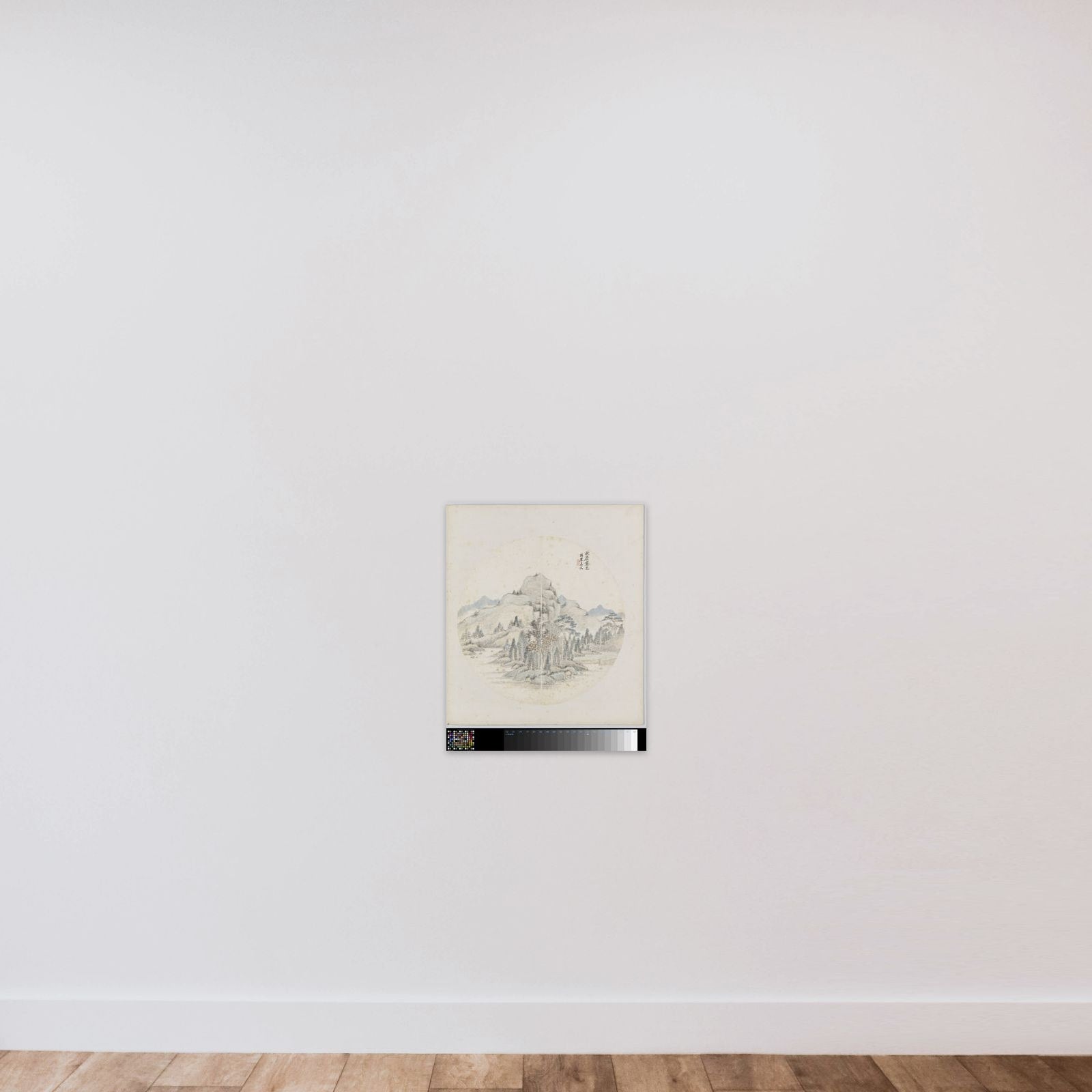 Albumblad unframed — shown to scale