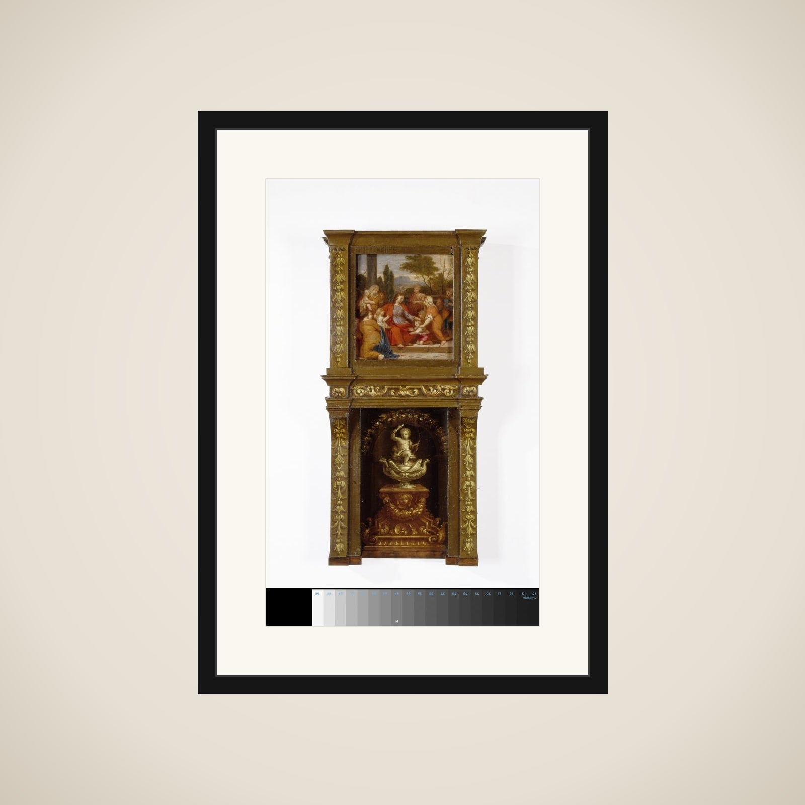 Toortsdragende Amor framed