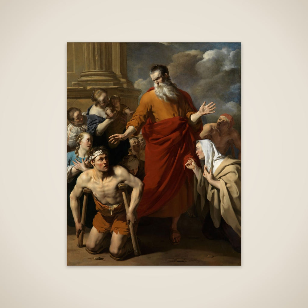 Paul healing a man who could not walk unframed print