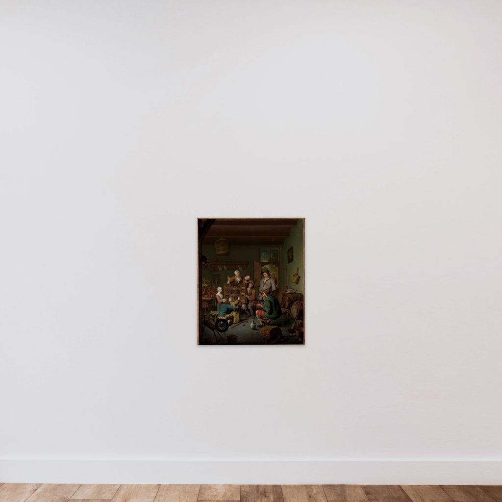 The Raree-show (’t Fraay Curieus) unframed — shown to scale