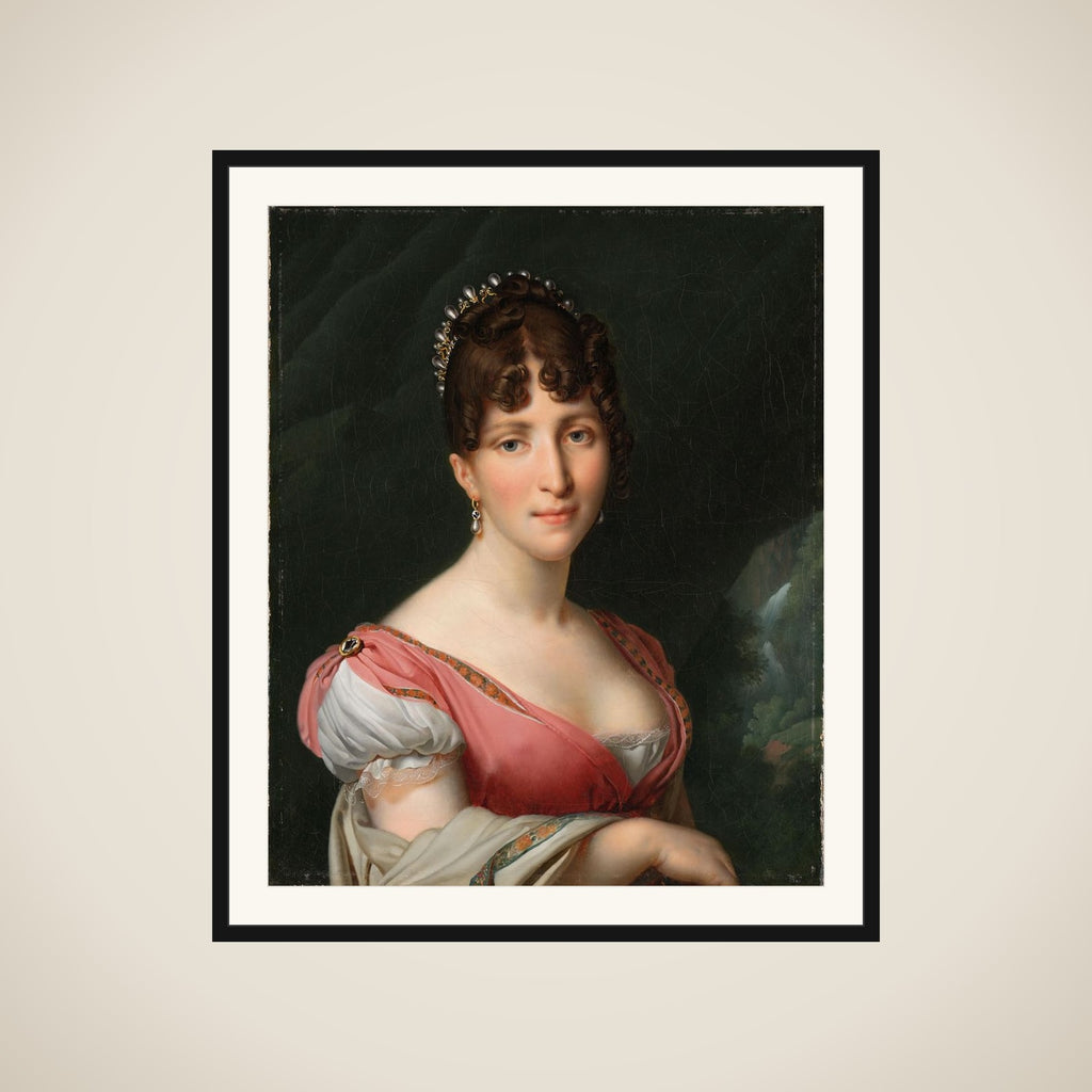Portrait of Hortense de Beauharnais (1783-1837) framed