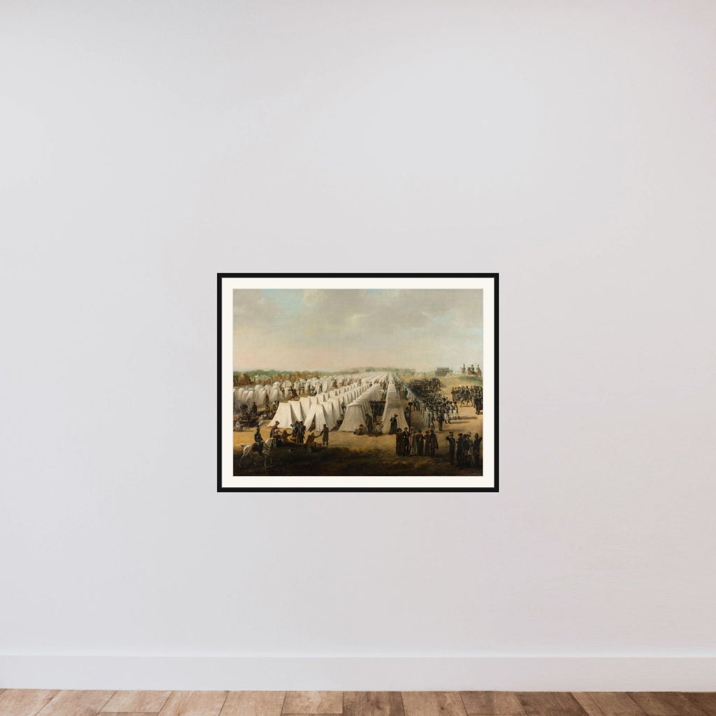 The Army Camp at Rijen framed — shown to scale