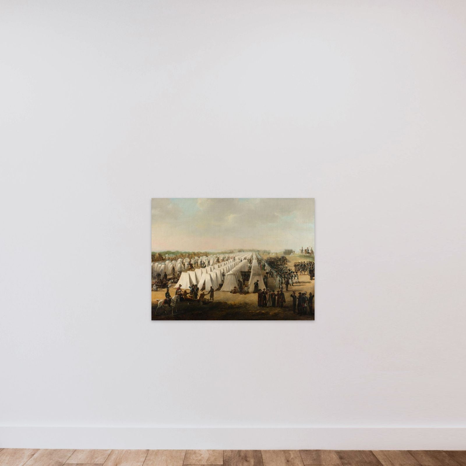 The Army Camp at Rijen unframed — shown to scale