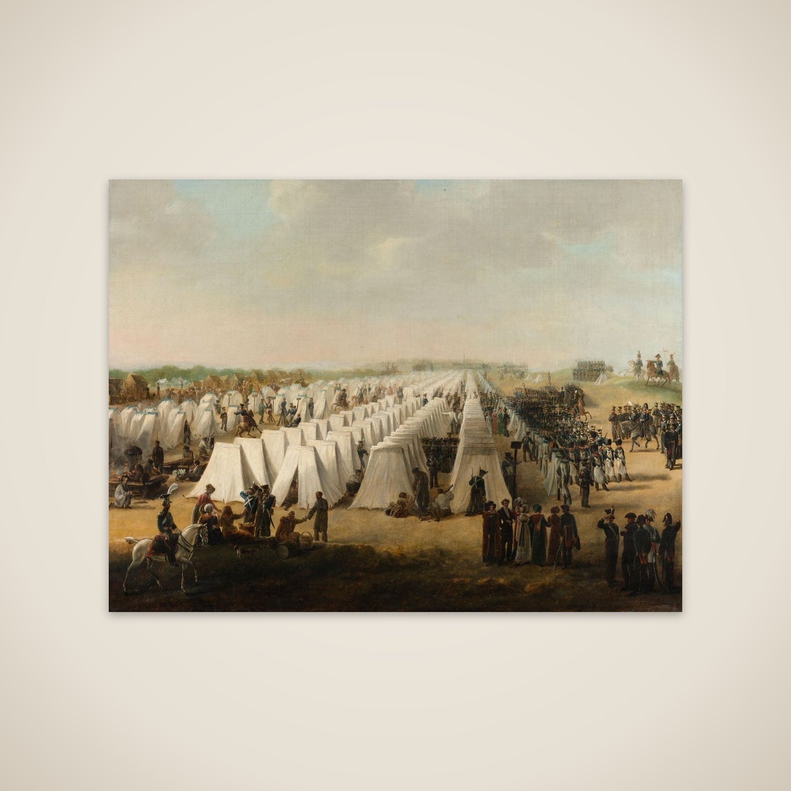 The Army Camp at Rijen unframed print