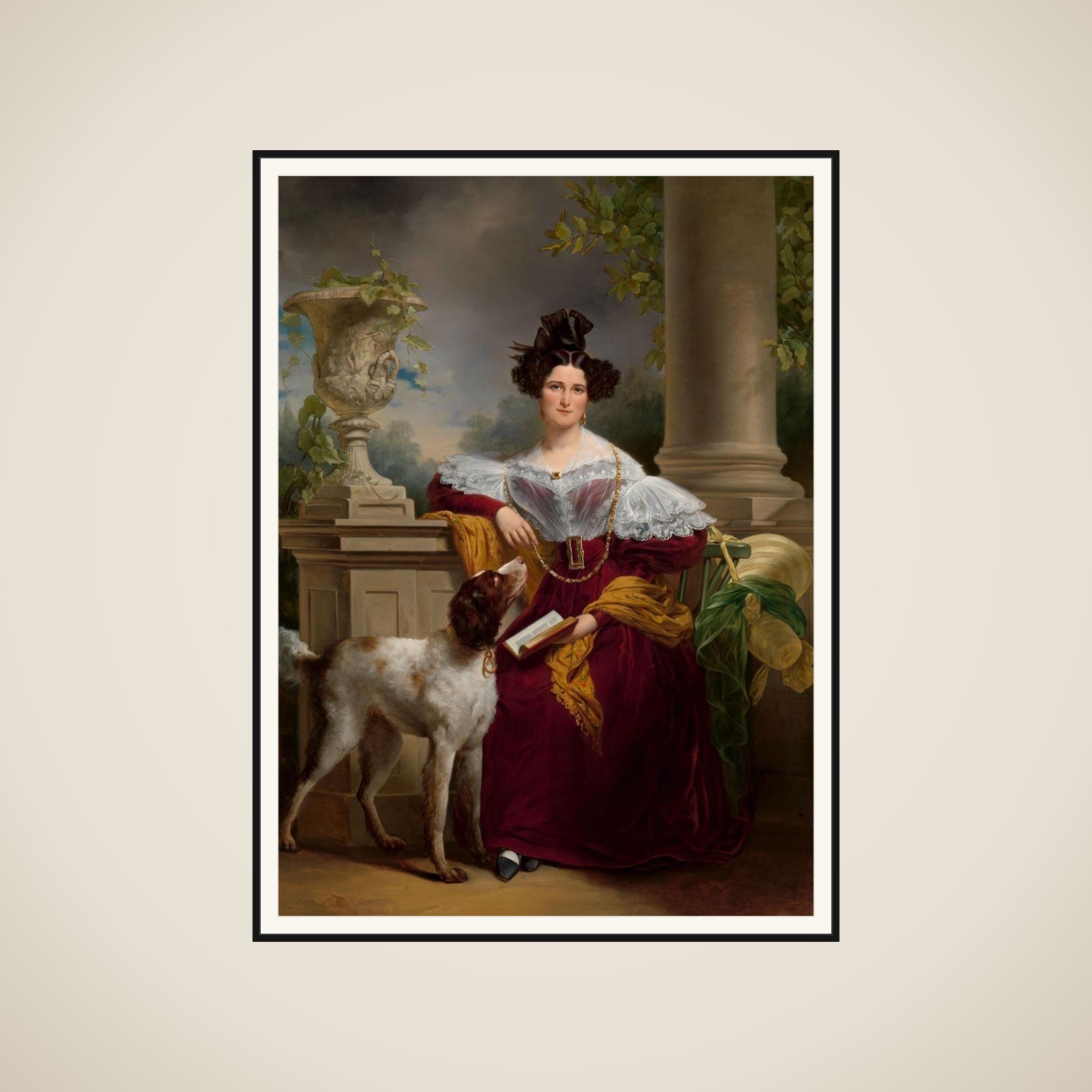 Portrait of Alida Christina Assink framed