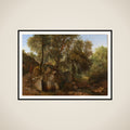View in the Park of the Villa Chigi at Ariccia framed
