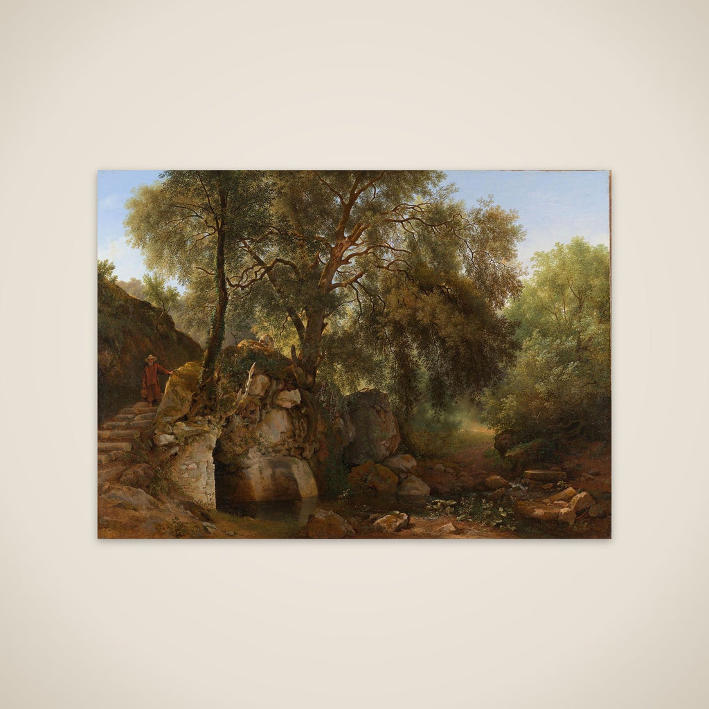 View in the Park of the Villa Chigi at Ariccia unframed print