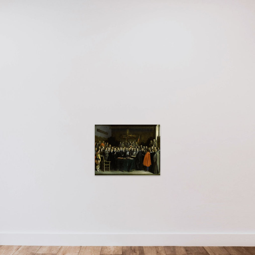 The Ratification of the Treaty of Münster unframed — shown to scale