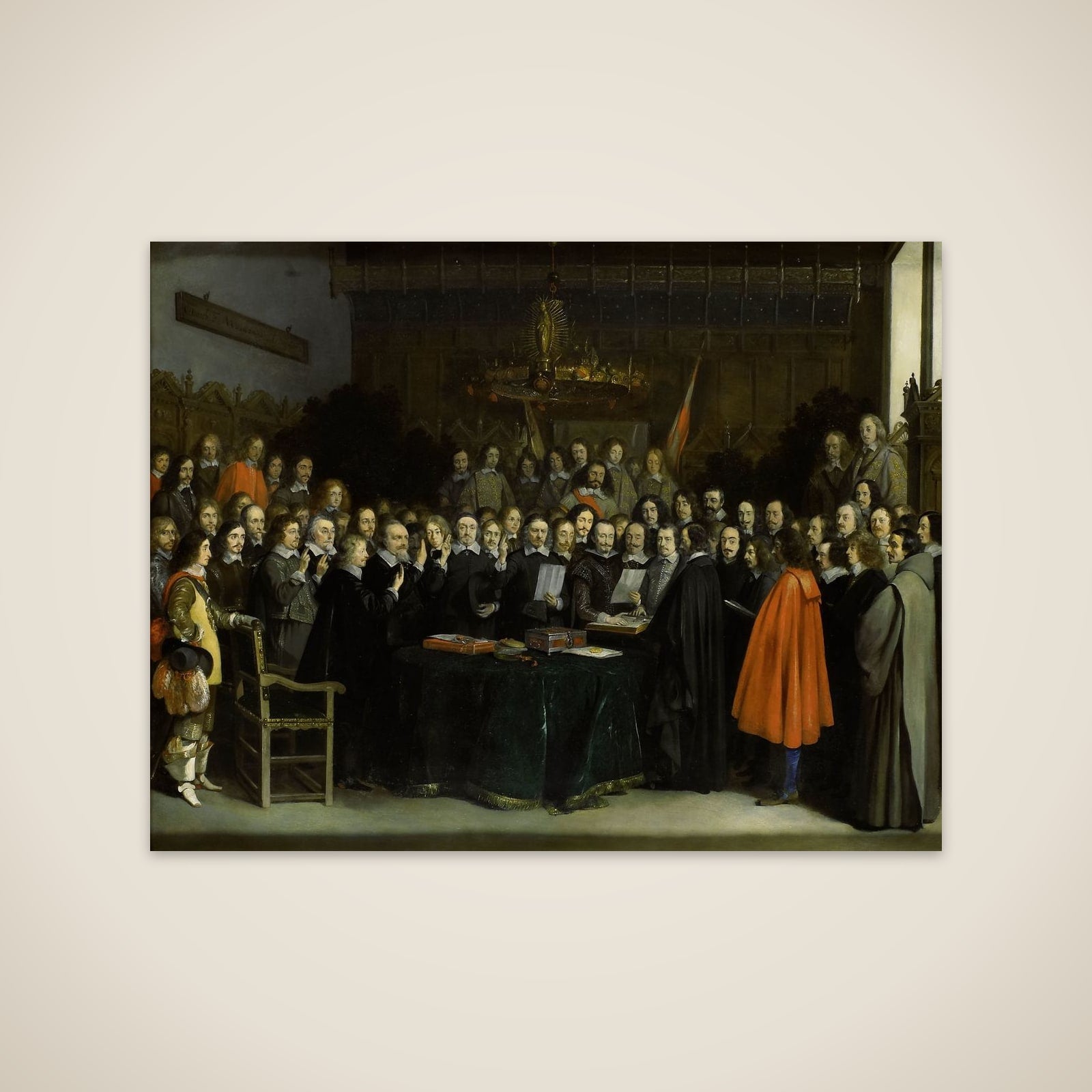 The Ratification of the Treaty of Münster unframed print