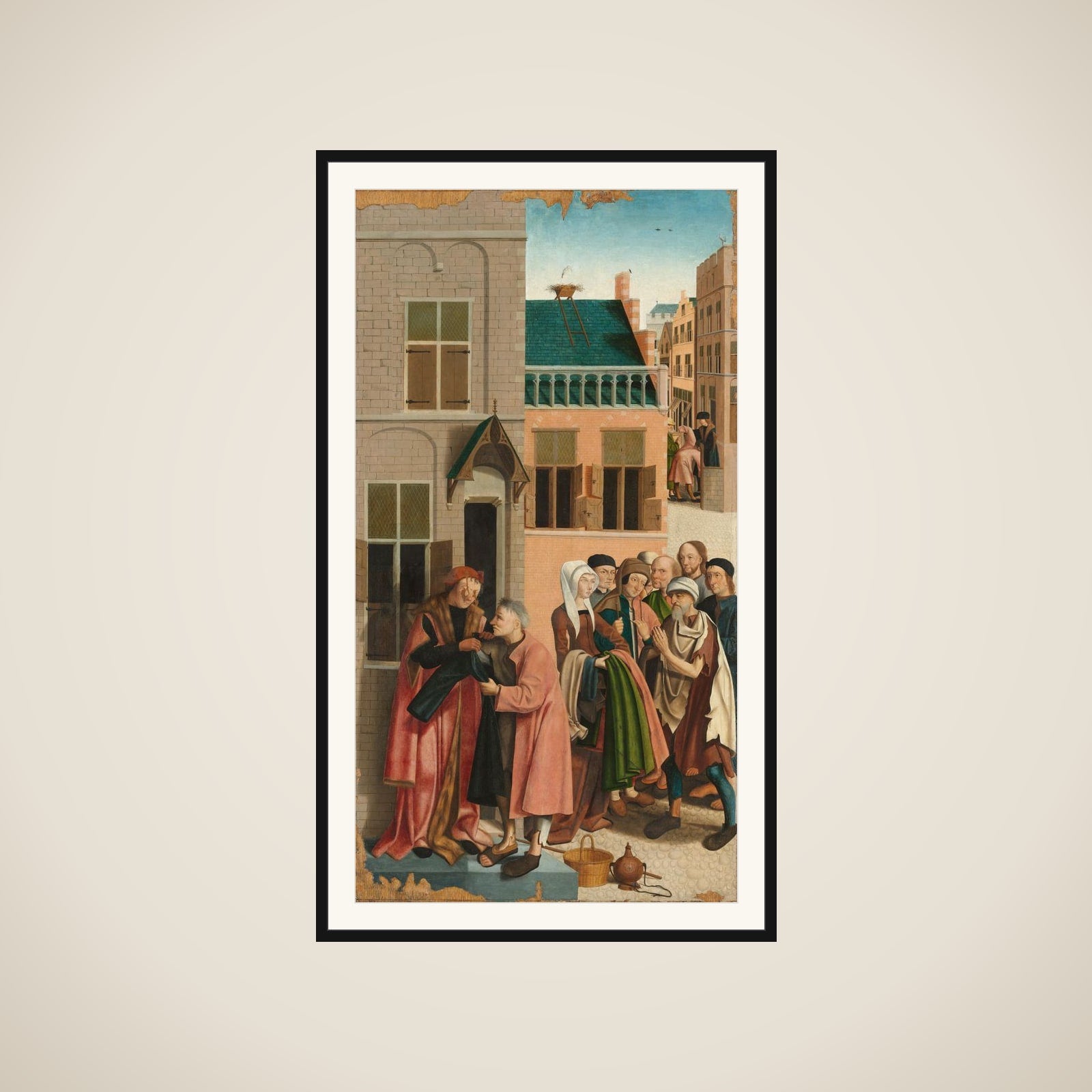 The Seven Works of Mercy framed
