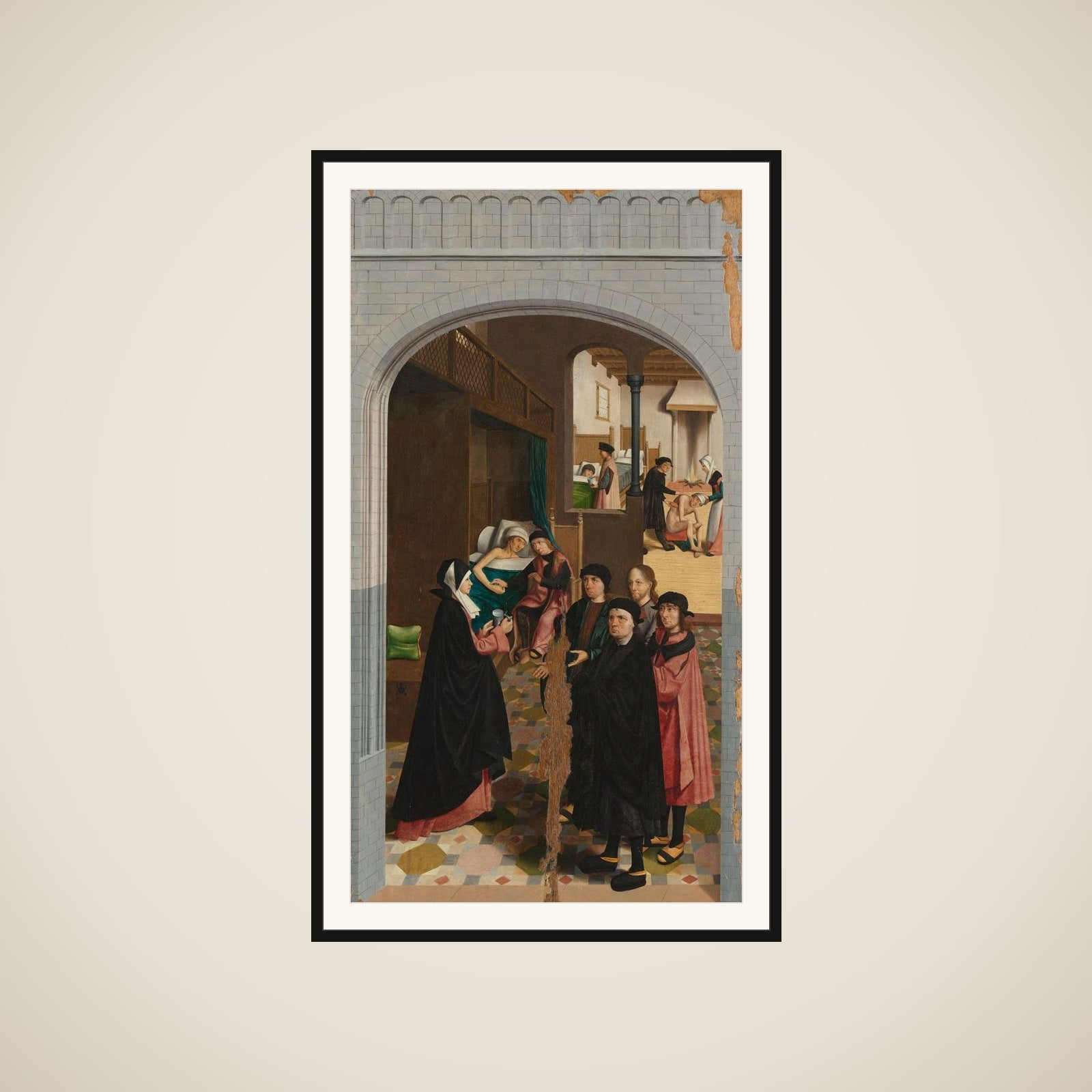 The Seven Works of Mercy framed