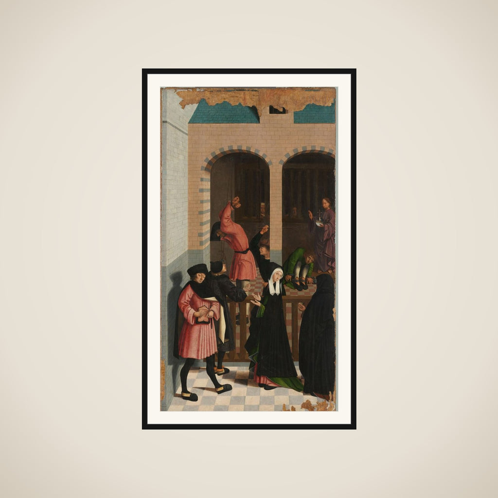 The Seven Works of Mercy framed