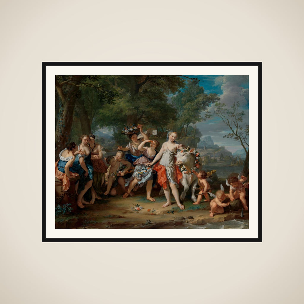 The Rape of Europa framed