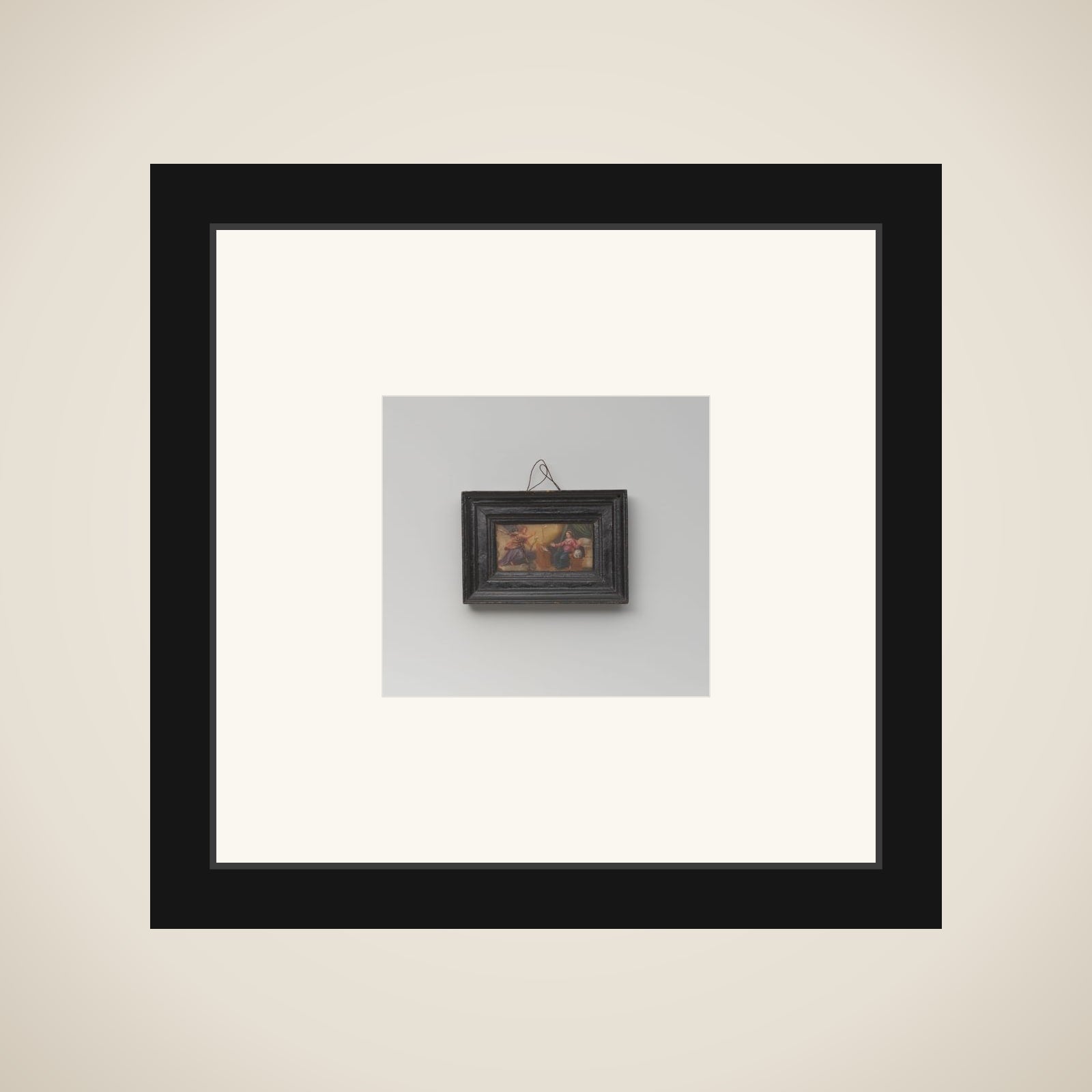 Schilderij met voorstelling van De Annunciatie framed