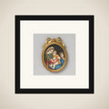 Schilderij met voorstelling van de Madonna della sedia naar Rafaël framed