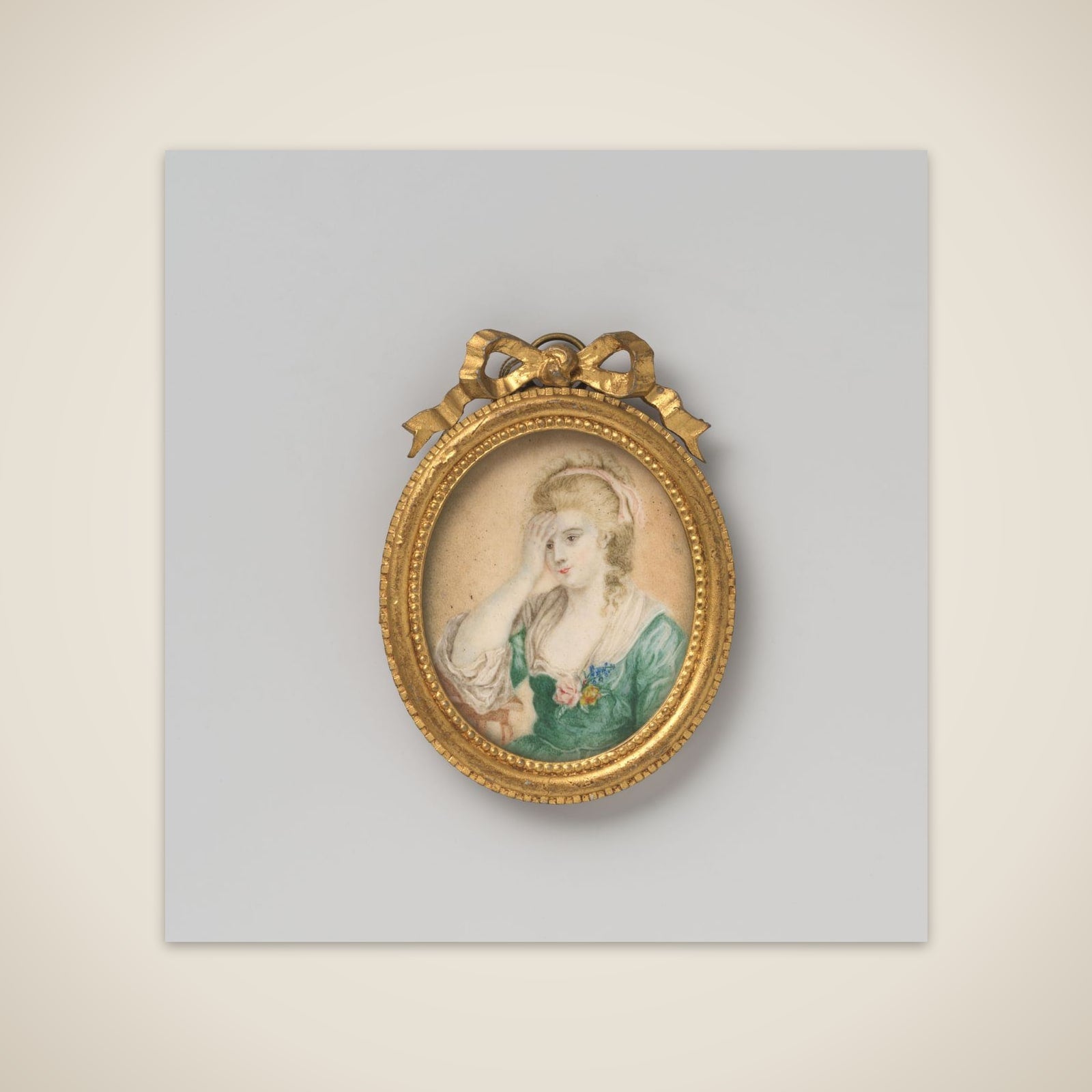 Schilderij met voorstelling van een vrouw met sluier unframed print