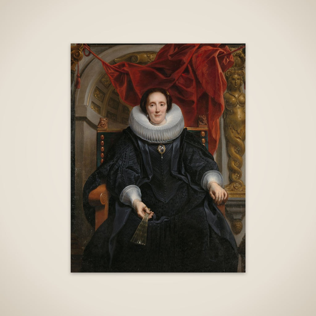 Portrait of Catherine Behaghel unframed print