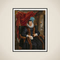 Portrait of Magdalena de Cuyper framed