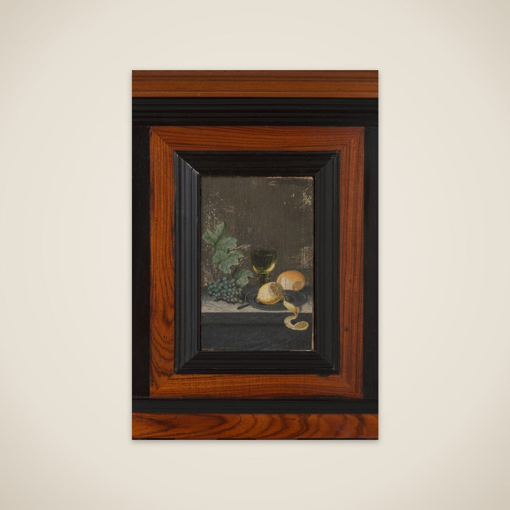 Still life with druiven en citroen unframed print