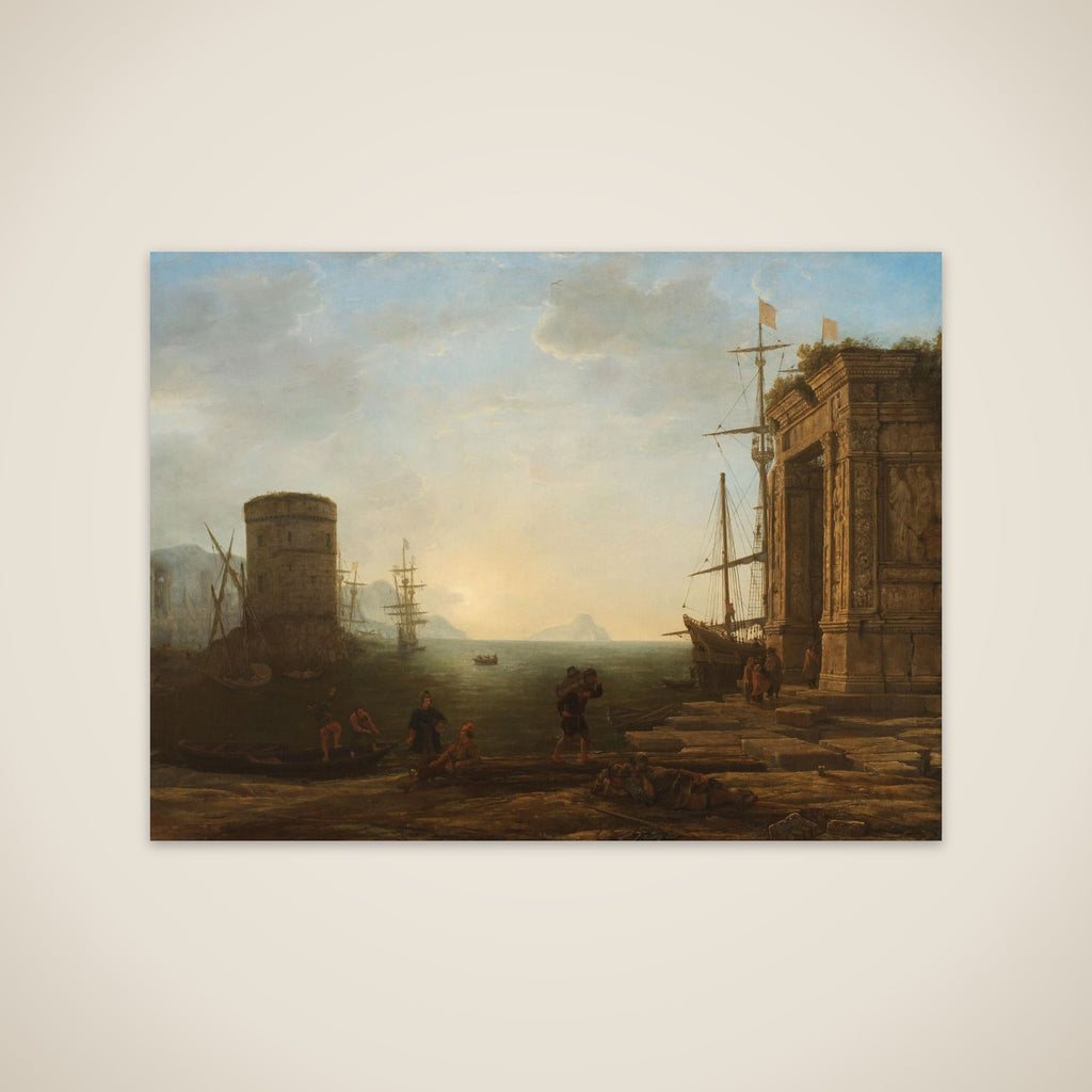 Harbour at Sunrise unframed print