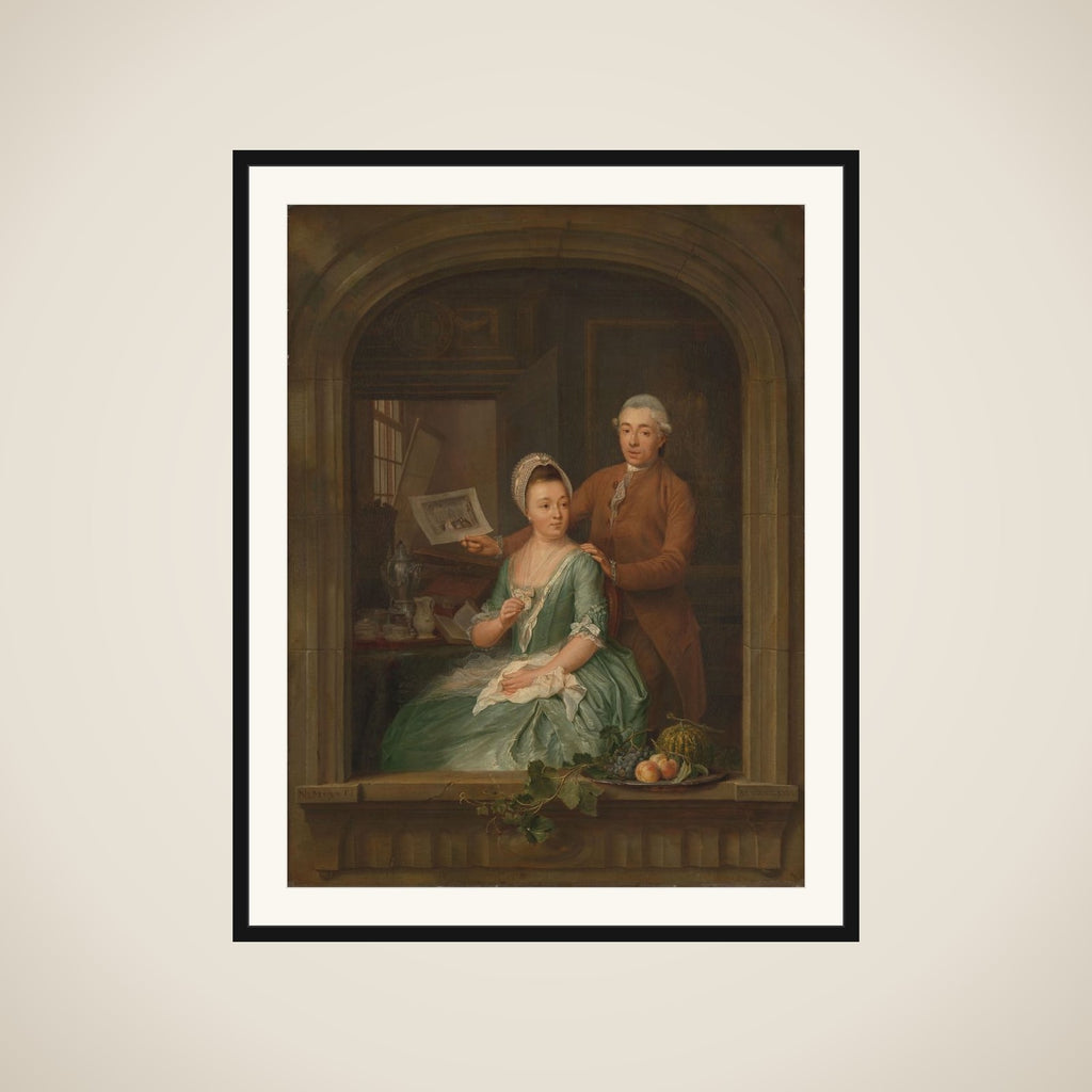 Portrait of Robert Muys and Maria Nozeman framed