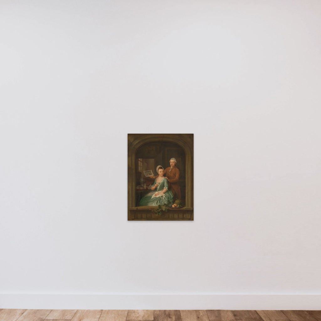 Portrait of Robert Muys and Maria Nozeman unframed — shown to scale