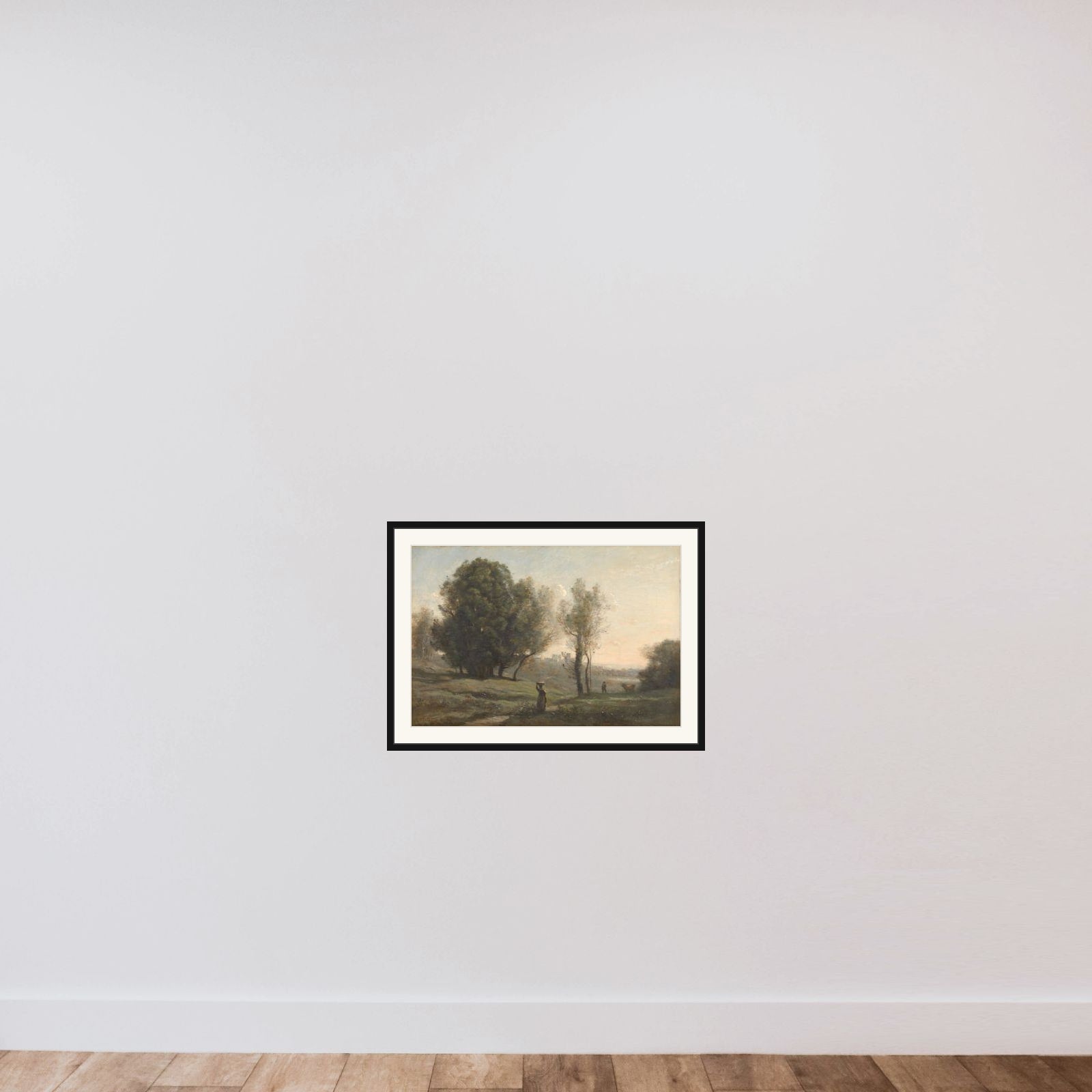 Souvenir of Les Landes framed — shown to scale