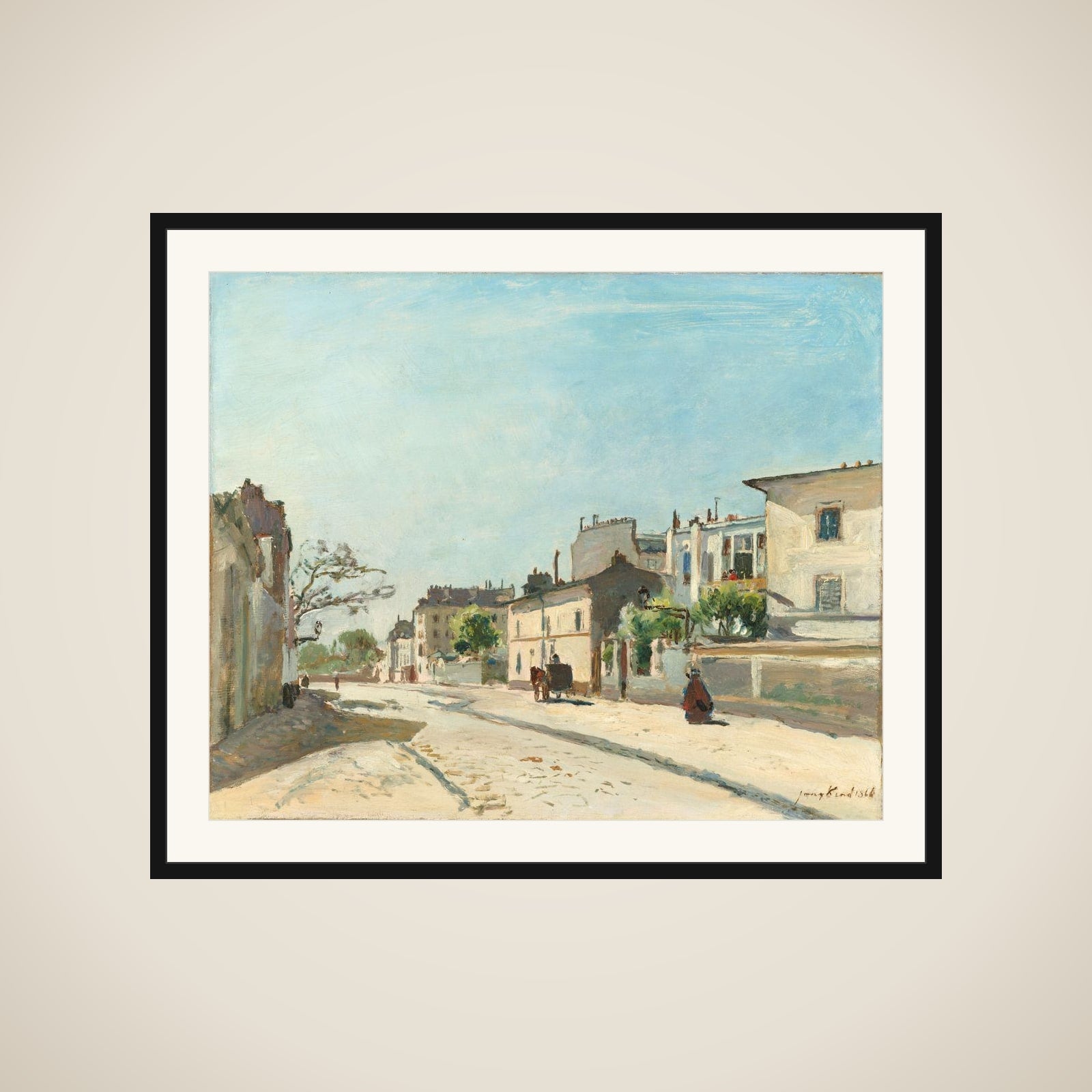 Rue Notre-Dame, Paris framed