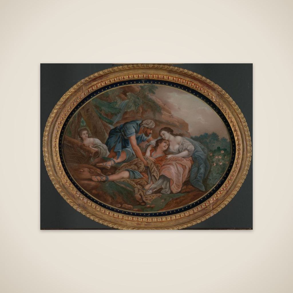 Fête galante scene unframed print