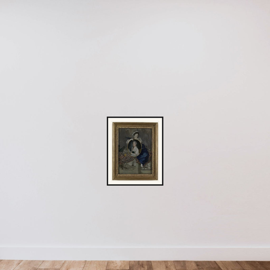 Portrait of Catharina van Braam Houckgeest framed — shown to scale