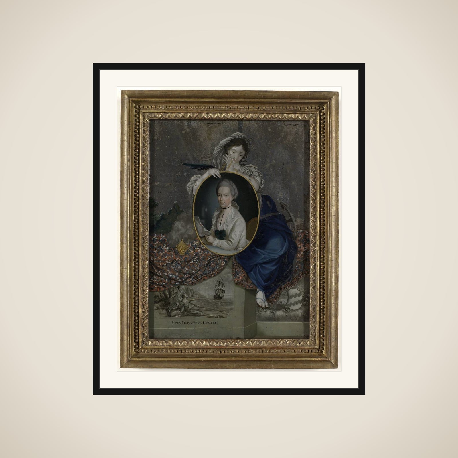 Portrait of Catharina van Braam Houckgeest framed