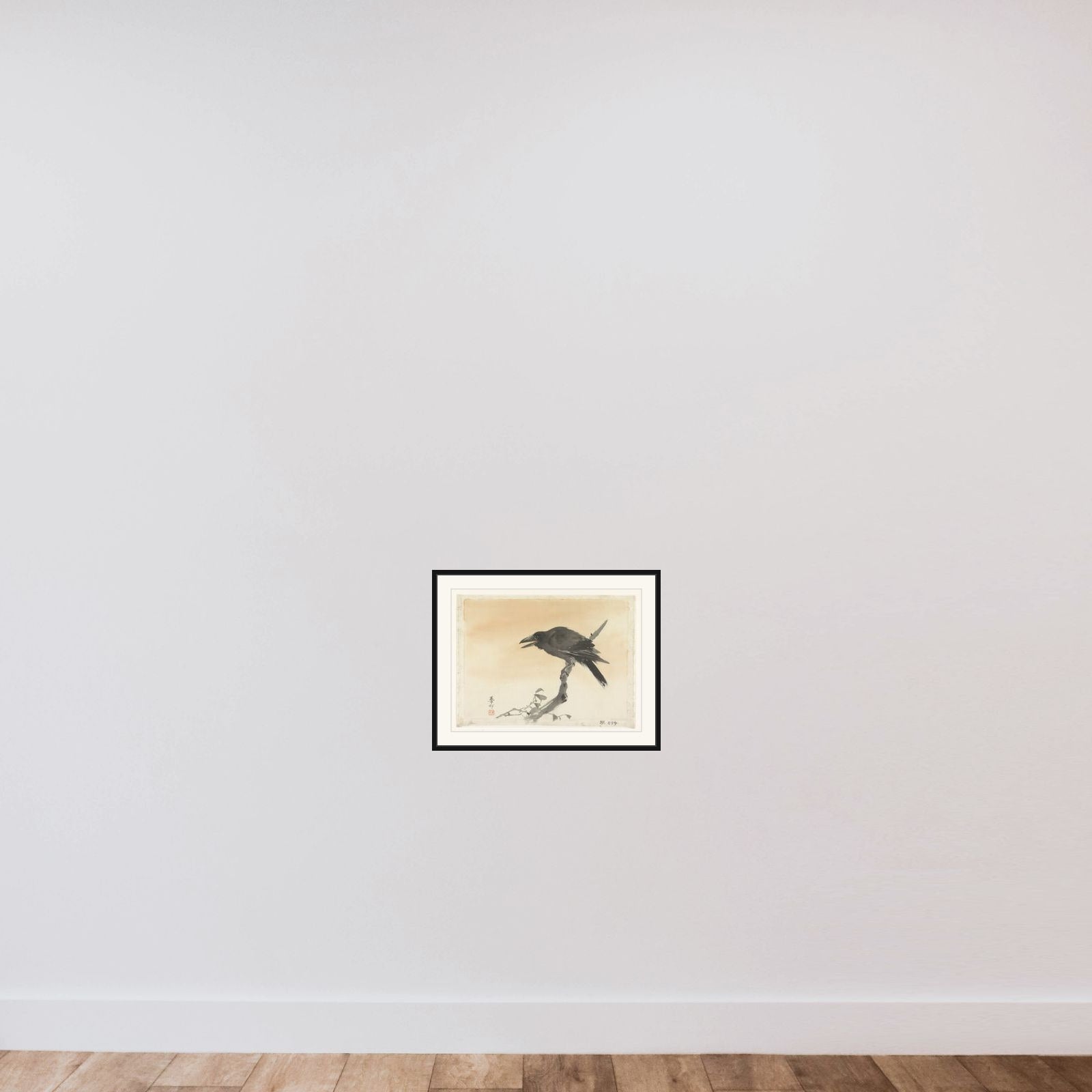 Kraai framed — shown to scale