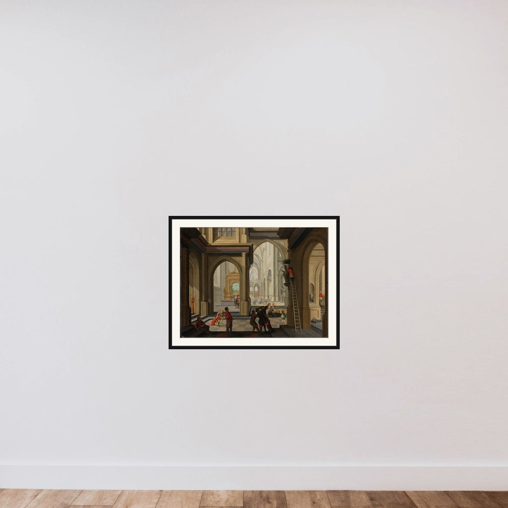 Iconoclasm in a Church framed — shown to scale
